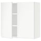 SEKTION Gabinete de pared+2 puertas, blanco/Voxtorp blanco mate, 30x15x30 "
