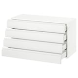 SEKTION Gabinete de pared+4 cajones, blanco Maximera/Voxtorp blanco mate, 36x15x20 "