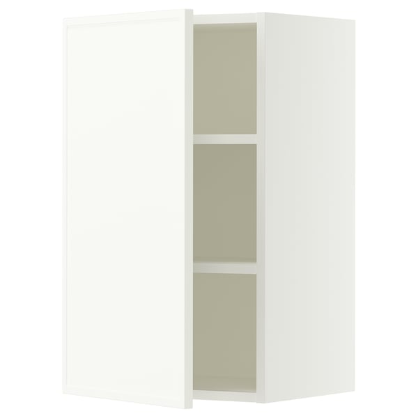 SEKTION Gabinete de pared, blanco/Aspudden blanco mate, 18x15x30 "