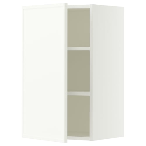 SEKTION Gabinete de pared, blanco/Aspudden blanco mate, 18x15x30 "