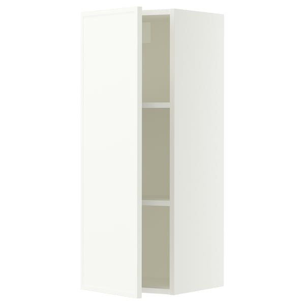 SEKTION Gabinete de pared, blanco/Aspudden blanco mate, 15x15x40 "