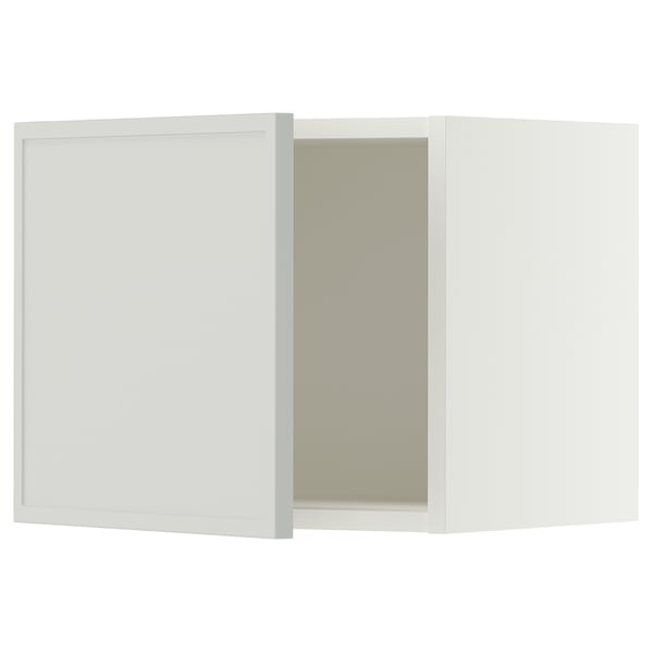 SEKTION Gabinete de pared, blanco/Aspudden gris claro, 18x15x15 "