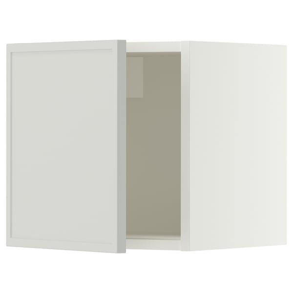 SEKTION Gabinete de pared, blanco/Aspudden gris claro, 15x15x15 "
