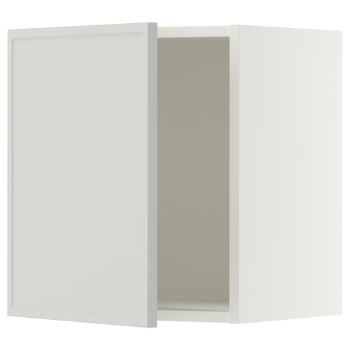 SEKTION Gabinete de pared, blanco/Aspudden gris claro, 18x15x20 "