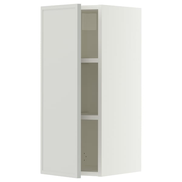SEKTION Gabinete de pared, blanco/Aspudden gris claro, 12x15x30 "