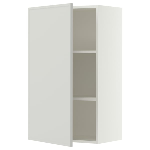SEKTION Gabinete de pared, blanco/Aspudden gris claro, 24x15x40 "