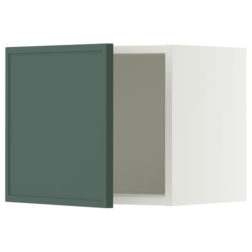 SEKTION Gabinete de pared, blanco/Aspudden gris verdoso oscuro, 18x15x15 "