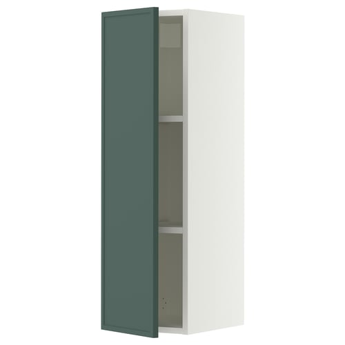 SEKTION Gabinete de pared, blanco/Aspudden gris verdoso oscuro, 12x15x40 "