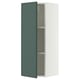 SEKTION Gabinete de pared, blanco/Aspudden gris verdoso oscuro, 15x15x40 "