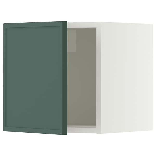 SEKTION Gabinete de pared, blanco/Aspudden gris verdoso oscuro, 15x15x15 "