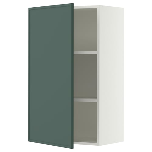 SEKTION Gabinete de pared, blanco/Aspudden gris verdoso oscuro, 24x15x40 "