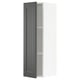 SEKTION Gabinete de pared, blanco/Axstad gris oscuro, 12x15x40 "