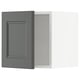 SEKTION Gabinete de pared, blanco/Axstad gris oscuro, 15x15x15 "