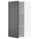 SEKTION Gabinete de pared, blanco/Axstad gris oscuro, 21x15x40 "