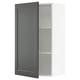 SEKTION Gabinete de pared, blanco/Axstad gris oscuro, 24x15x40 "