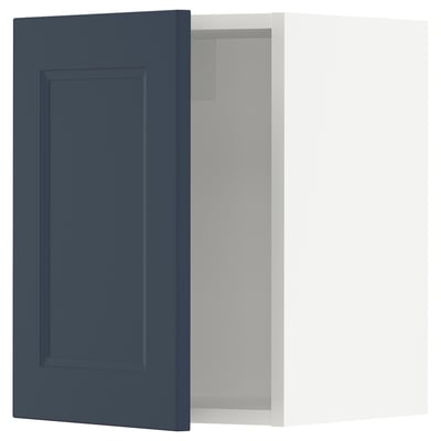 SEKTION Gabinete de pared, blanco Axstad/mate azul, 15x15x20 "