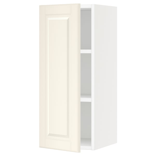 SEKTION Gabinete de pared, blanco/Bodbyn color hueso, 12x15x30 "