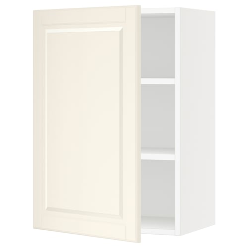 SEKTION Gabinete de pared, blanco/Bodbyn color hueso, 21x15x30 "