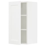 SEKTION Gabinete de pared, blanco Enköping/blanco efecto madera, 15x15x30 "