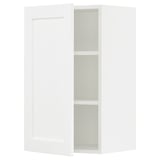SEKTION Gabinete de pared, blanco Enköping/blanco efecto madera, 18x15x30 "