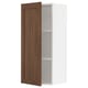SEKTION Gabinete de pared, blanco Enköping/marrón efecto de nogal, 18x15x40 "