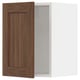SEKTION Gabinete de pared, blanco Enköping/marrón efecto de nogal, 15x15x20 "