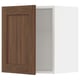SEKTION Gabinete de pared, blanco Enköping/marrón efecto de nogal, 18x15x20 "