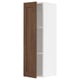 SEKTION Gabinete de pared, blanco Enköping/marrón efecto de nogal, 12x15x40 "