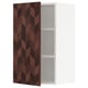 SEKTION Gabinete de pared, blanco Hasslarp/marrón con diseño, 18x15x30 "