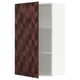 SEKTION Gabinete de pared, blanco Hasslarp/marrón con diseño, 24x15x40 "