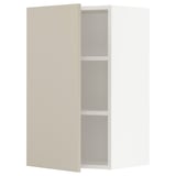 SEKTION Gabinete de pared, blanco/Havstorp beige, 18x15x30 "