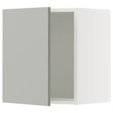 SEKTION Gabinete de pared, blanco/Havstorp gris claro, 18x15x20 "