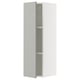 SEKTION Gabinete de pared, blanco/Havstorp gris claro, 12x15x40 "