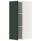 SEKTION Gabinete de pared, blanco/Havstorp verde oscuro, 12x15x30 "