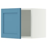 SEKTION Gabinete de pared, blanco/Lerhyttan azul, 18x15x15 "