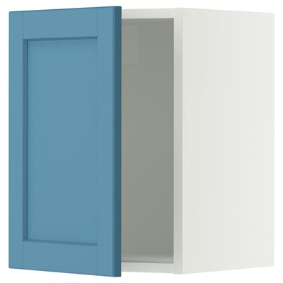 SEKTION Gabinete de pared, blanco/Lerhyttan azul, 15x15x20 "