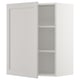 SEKTION Gabinete de pared, blanco/Lerhyttan gris claro, 24x15x30 "