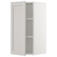 SEKTION Gabinete de pared, blanco/Lerhyttan gris claro, 15x15x30 "