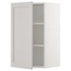 SEKTION Gabinete de pared, blanco/Lerhyttan gris claro, 18x15x30 "