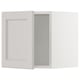 SEKTION Gabinete de pared, blanco/Lerhyttan gris claro, 15x15x15 "