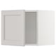 SEKTION Gabinete de pared, blanco/Lerhyttan gris claro, 18x15x15 "