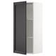 SEKTION Gabinete de pared, blanco/Lerhyttan teñido en negro, 18x15x40 "