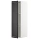 SEKTION Gabinete de pared, blanco/Lerhyttan teñido en negro, 12x15x40 "