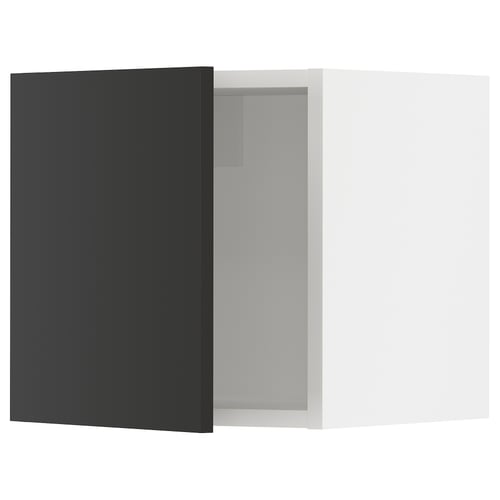 SEKTION Gabinete de pared, blanco/Nickebo antracita mate, 15x15x15 "