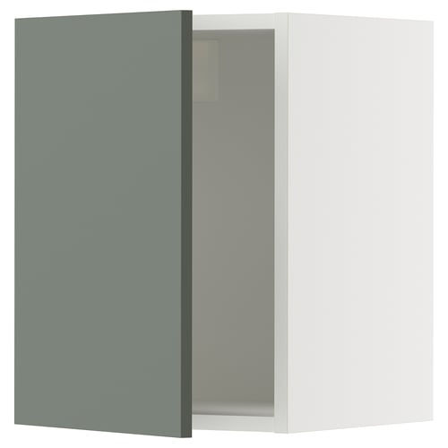 SEKTION Gabinete de pared, blanco/Nickebo verde grisáceo mate, 15x15x20 "