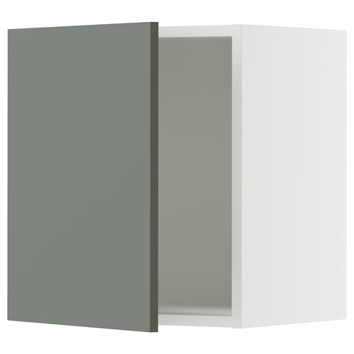 SEKTION Gabinete de pared, blanco/Nickebo verde grisáceo mate, 18x15x20 "
