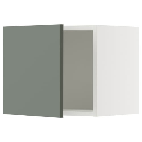 SEKTION Gabinete de pared, blanco/Nickebo verde grisáceo mate, 18x15x15 "