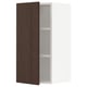 SEKTION Gabinete de pared, blanco/Sinarp marrón, 15x15x30 "