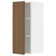 SEKTION Gabinete de pared, blanco/Tistorp efecto nogal marrón, 12x15x30 "