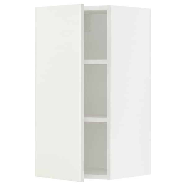 SEKTION Gabinete de pared, blanco/Vallstena blanco, 15x15x30 "